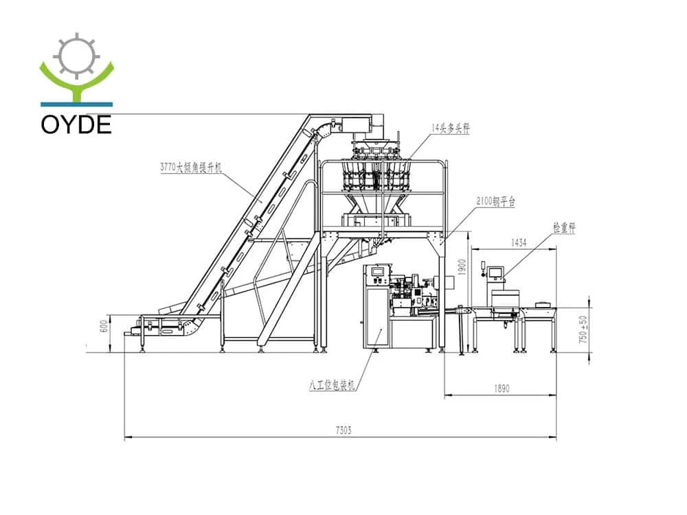 Multihead Weigher for Jelly Pepper Tomato Onion