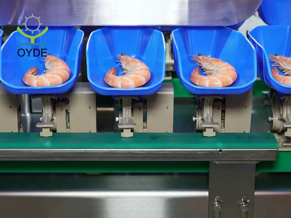 Shrimp Rotating Trays Weight Sorting Machine