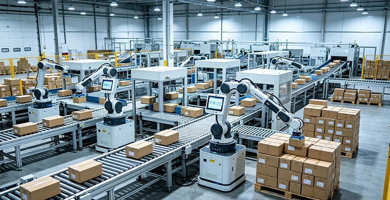 Palletizing line system