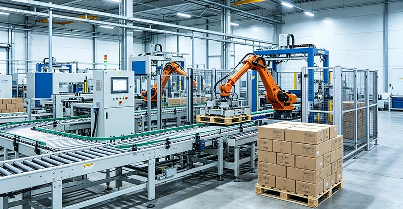 Palletizing line system