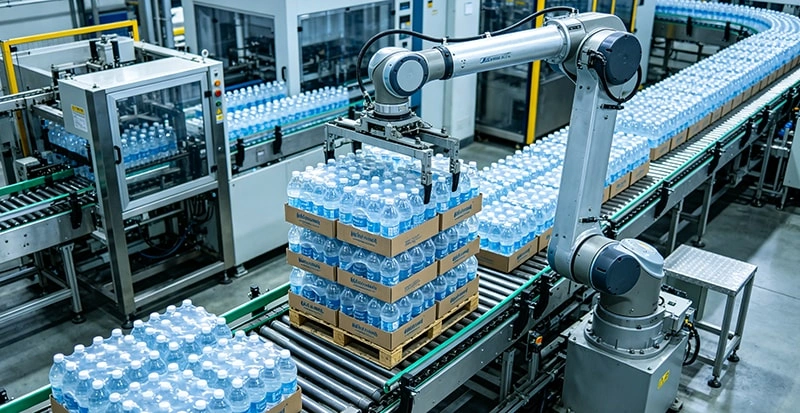 Palletizing line system