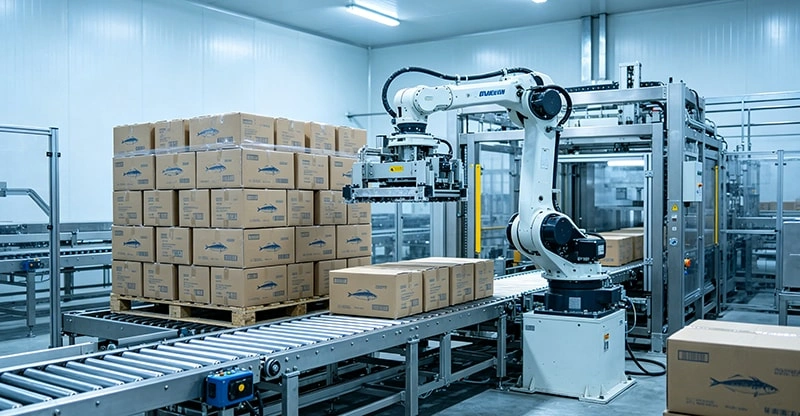 Palletizing line system